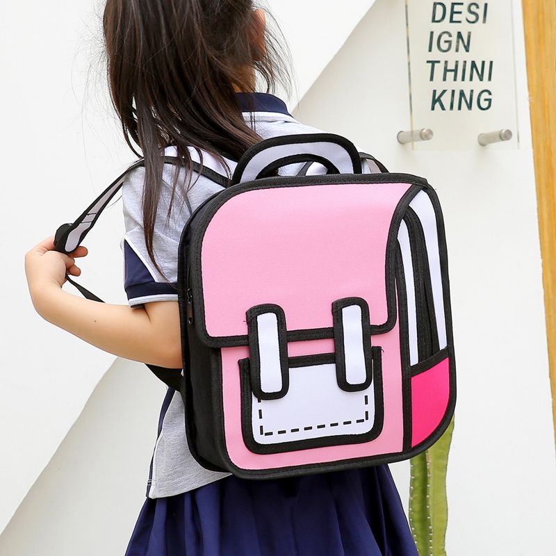 만화 애니메이션 배낭 패션 3D 학생 배낭 대용량 캐주얼 여행 Schoolbag 소년 소녀 귀여운 3 차원 가방