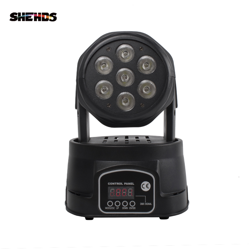 SHEHDS 7x18W LED Moving Head Licht RGBWA + UV 6in1/ 7X12W 4in1 DMX Waschen Licht Für DJ Club Bühne Projektor Disco