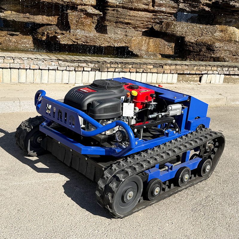 Aangepaste afstandsbediening rups grasmaaier elektrische slimme sneeuwploeg robot grasmaaier te koop