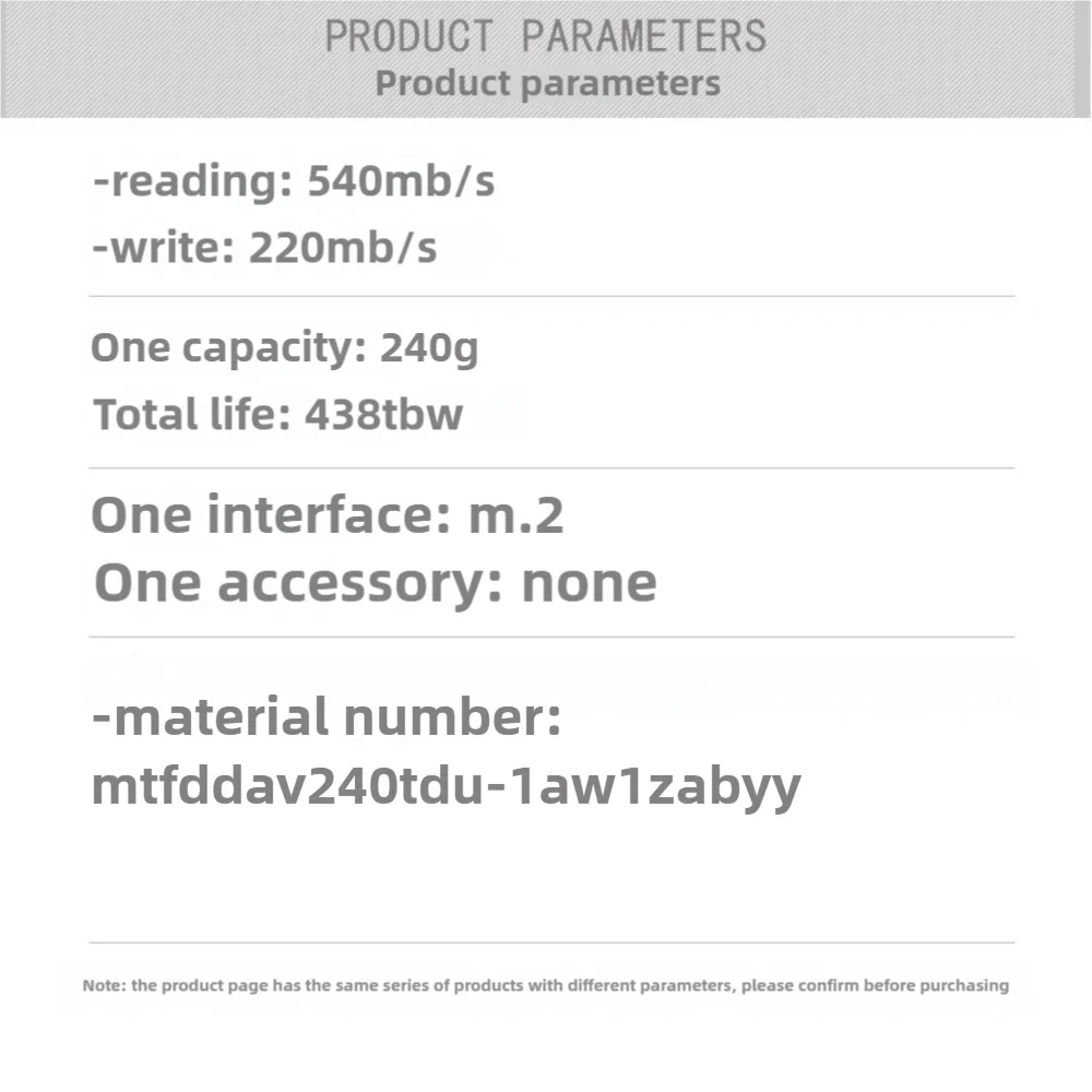 for MICRON/Micron 5300BOOT 240G M.2 SATA 2280 Solid State Drive MTFDDAV240TDU5300 Boot Brand New Original Suitable