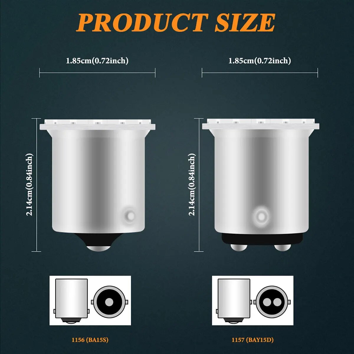 10PCS 1156 BA15S 1157BAY15D หลอดไฟ LED 22SMD Canbus รถเบรคหางที่จอดรถไฟเลี้ยวสัญญาณสีขาว 12v Universal