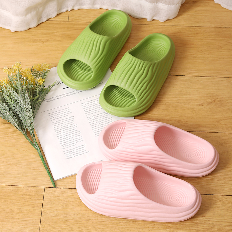 Chinelos de plataforma grossa para mulheres, chinelos antiderrapantes internos, minimalistas e confortáveis, Eva super macia, slides de banheiro