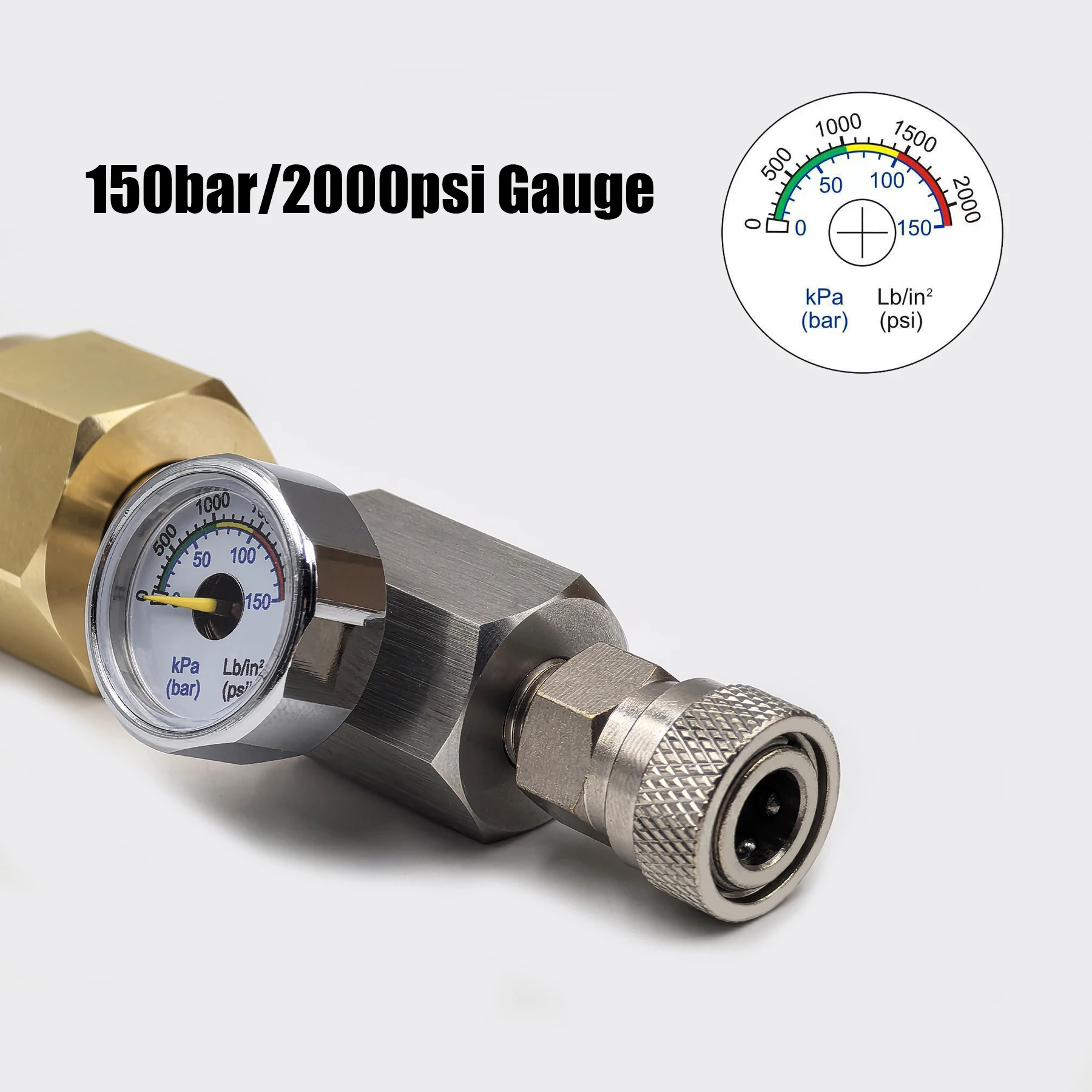 โซดาน้ํา Sparking Water Maker ถังขวด CO2 บรรจุ Station Refill อะแดปเตอร์ W21.8-14 หรือ G3/4 หรือ CGA320