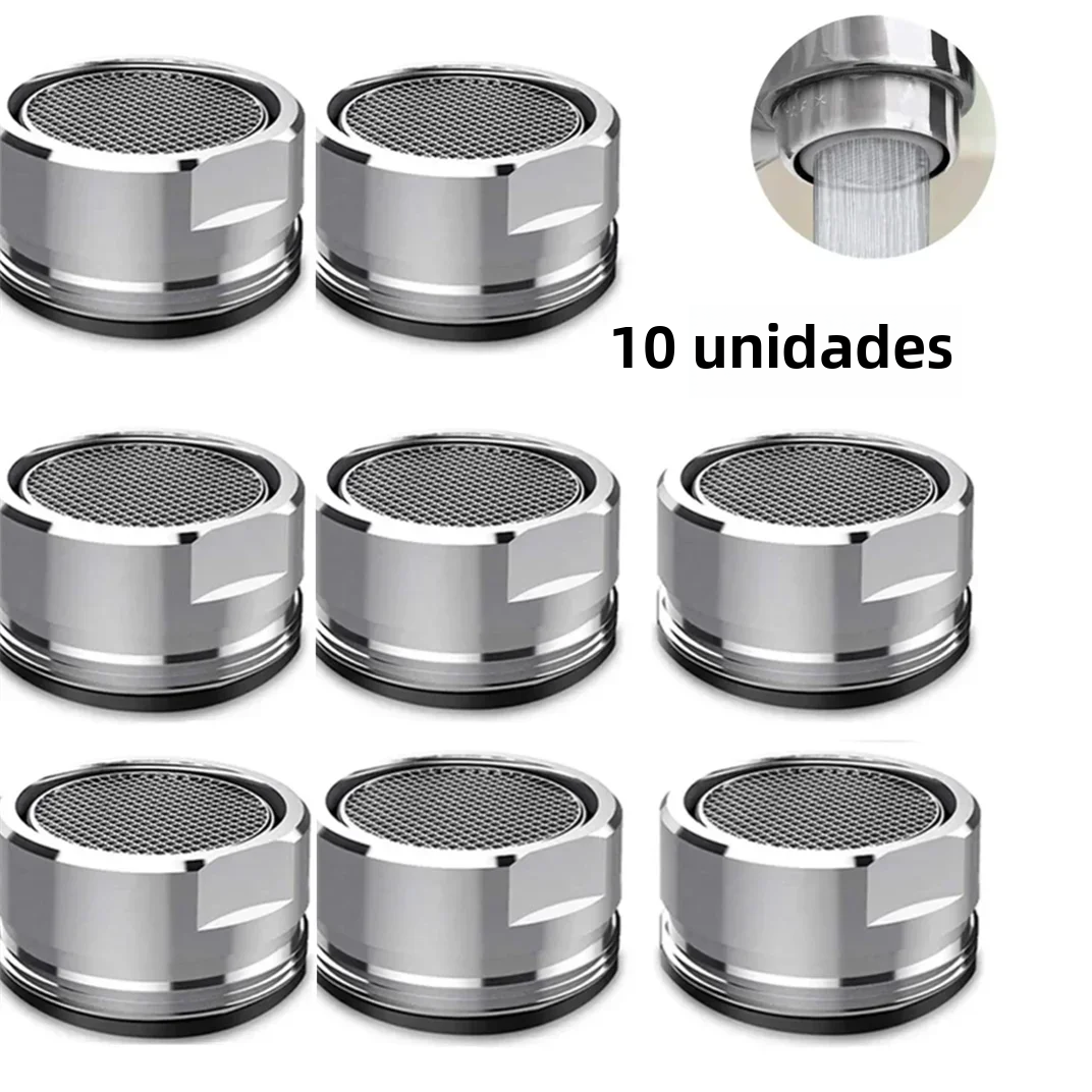 10/3 pçs torneira filtro de poupança água aerador m24 rosca banheiro bronze aço inoxidável substituível filtro malha bocal misto