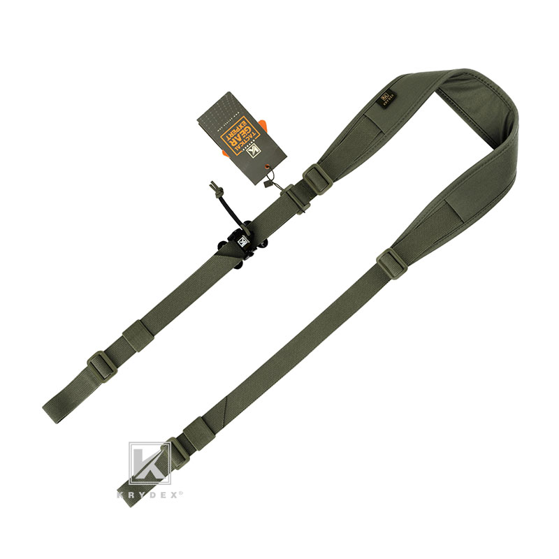 KRYDEX-eslinga para Rifle táctico, correa Modular extraíble de 2 puntos/1 punto, 2,25 ", acolchado, accesorios de caza y tiro de combate