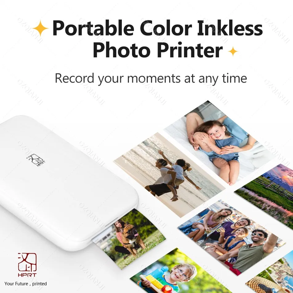 HPRT MT53 draagbare Mni mobiele zakprinter BT draadloze fotoprinter met zinktechnologie 2x3 inch kleurenfotoprintermaker