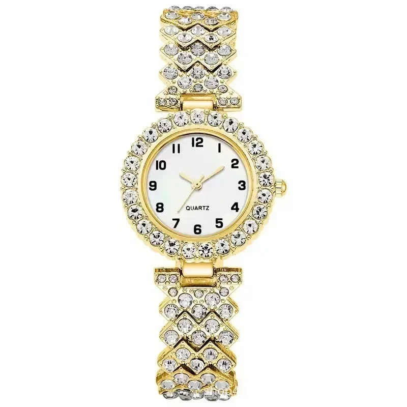 1 pçs/2 pçs moda de luxo conjunto relógio feminino pulseira prata senhoras quartzo relógio de pulso liga pulseira para senhoras conjunto jóias relógio presente