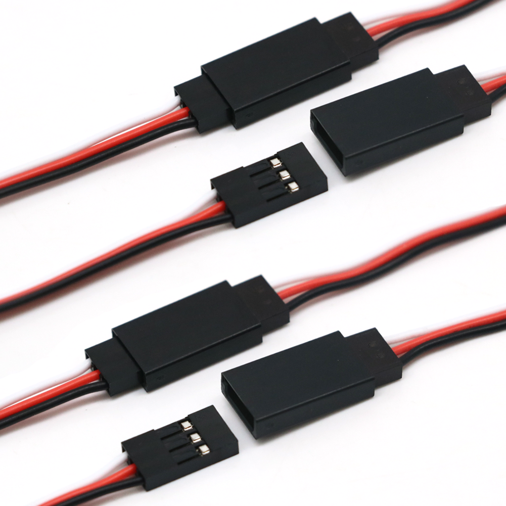10 Uds 100mm/150mm/200mm/300mm/500mm RC Servo Cable de extensión Cable JR para helicóptero Rc Drone
