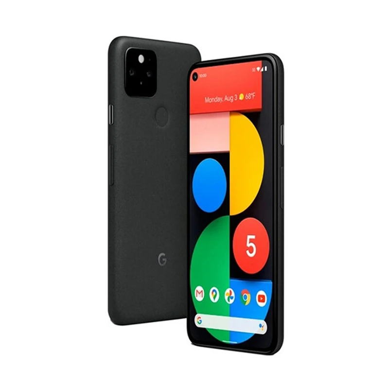 Google-teléfono inteligente Pixel5 5G, CPU, Qualcomm, Snapdragon 756G, capacidad de batería de 4080mAh, cámara de 12MP, original, usado