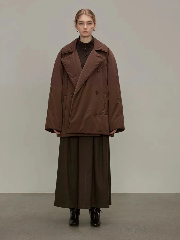 Parka de inverno feminina moda camisa grossa jaqueta acolchoada