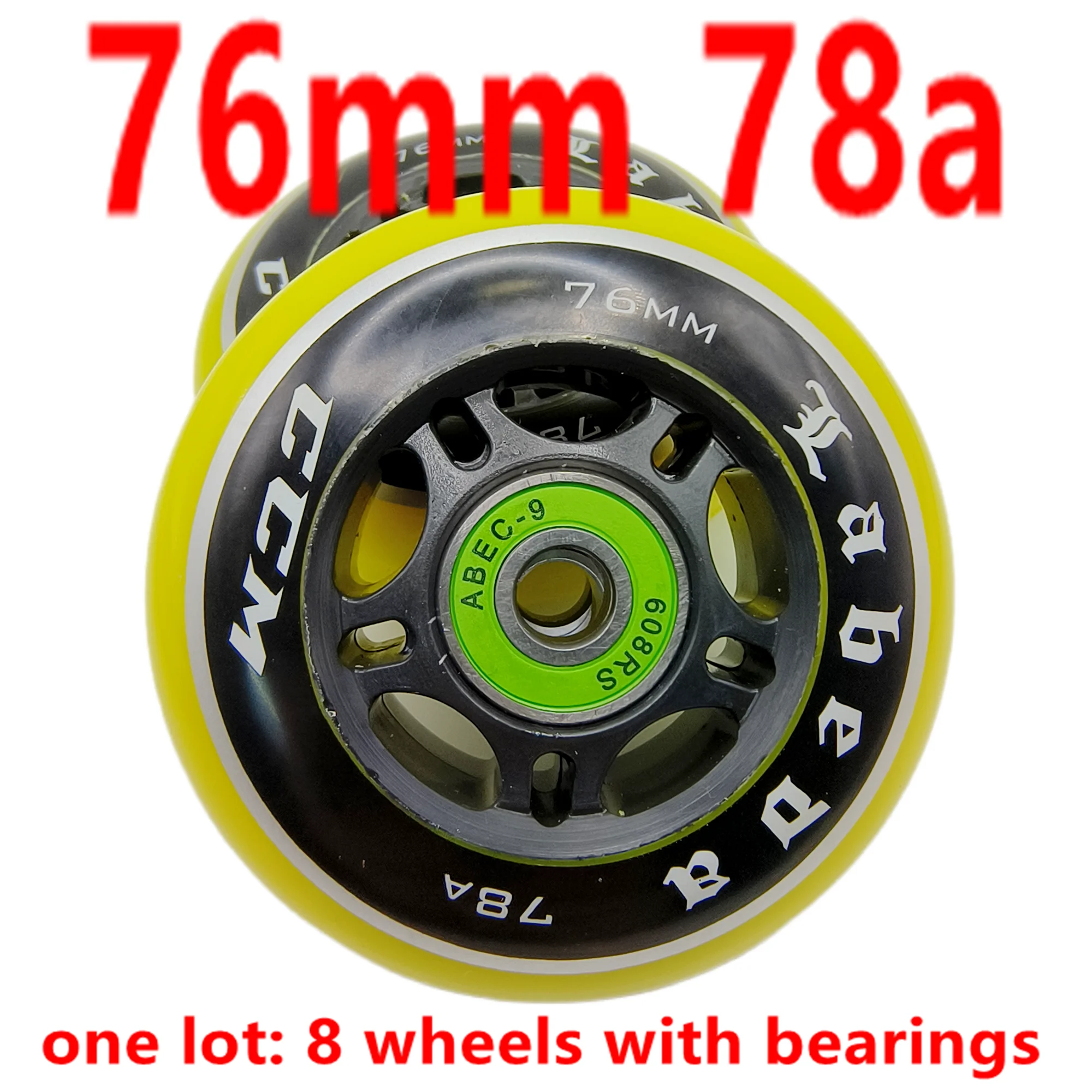Rueda de patín en línea rueda en línea 68 mm 72mm 76mm 78a 80mm 82A 85A 8 unids/lote