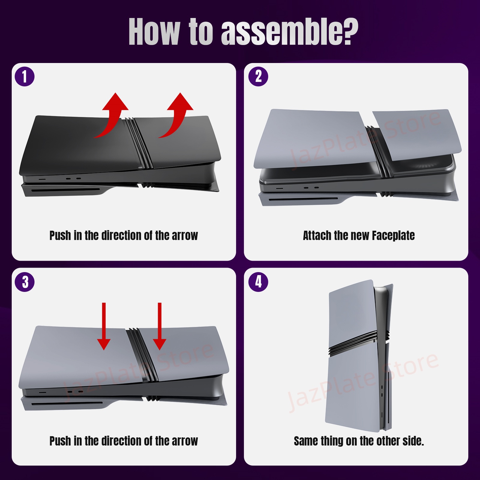 Placas de cobertura cinza pro disc edition com pele de logotipo e adesivo de 30o aniversário para novos painéis de console ps5 pro placa frontal