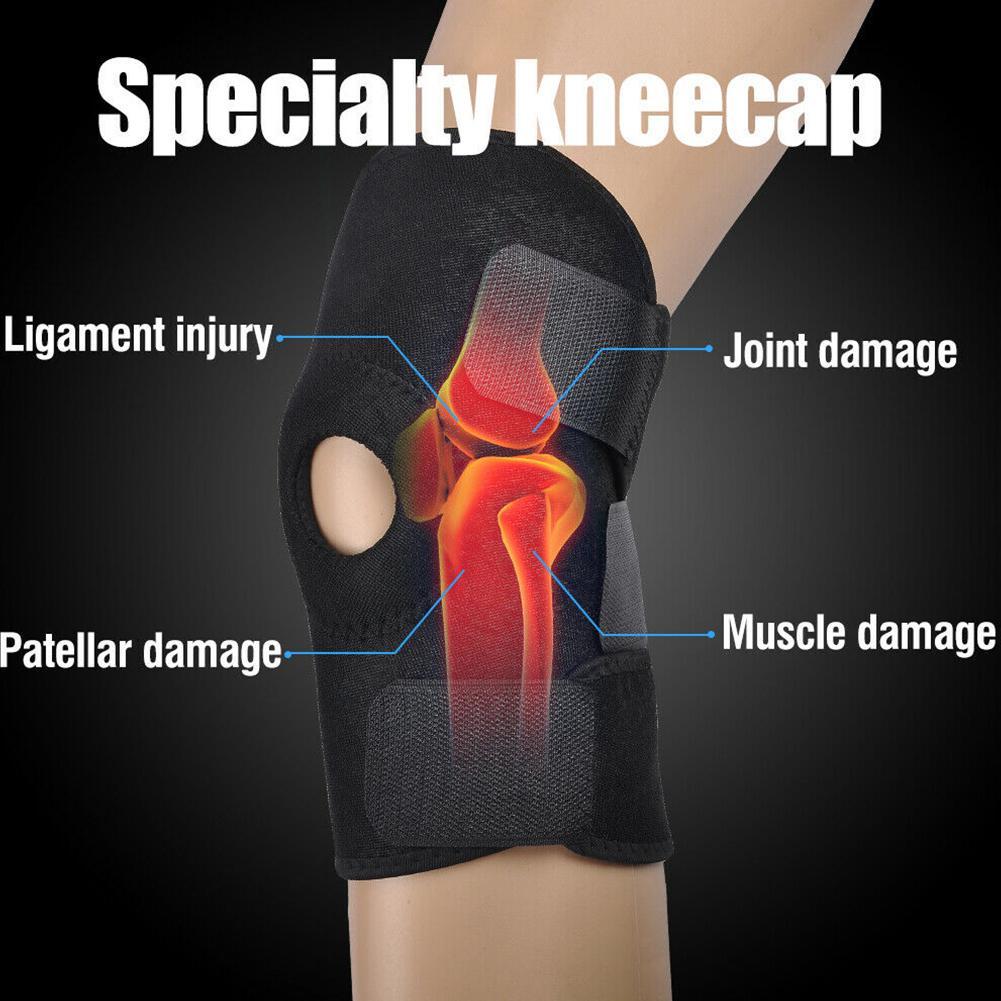 Rodillera ortopédica para aliviar el dolor articular, Protector de rótula, rodillera deportiva ajustable, Protector de ligamento de menisco, 1 unidad