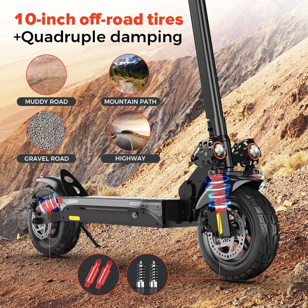 IScooter-Trottinette électrique tout-terrain coordonnante, ibery, itage, 800W, 10 Ah, 15Ah, 10 pouces