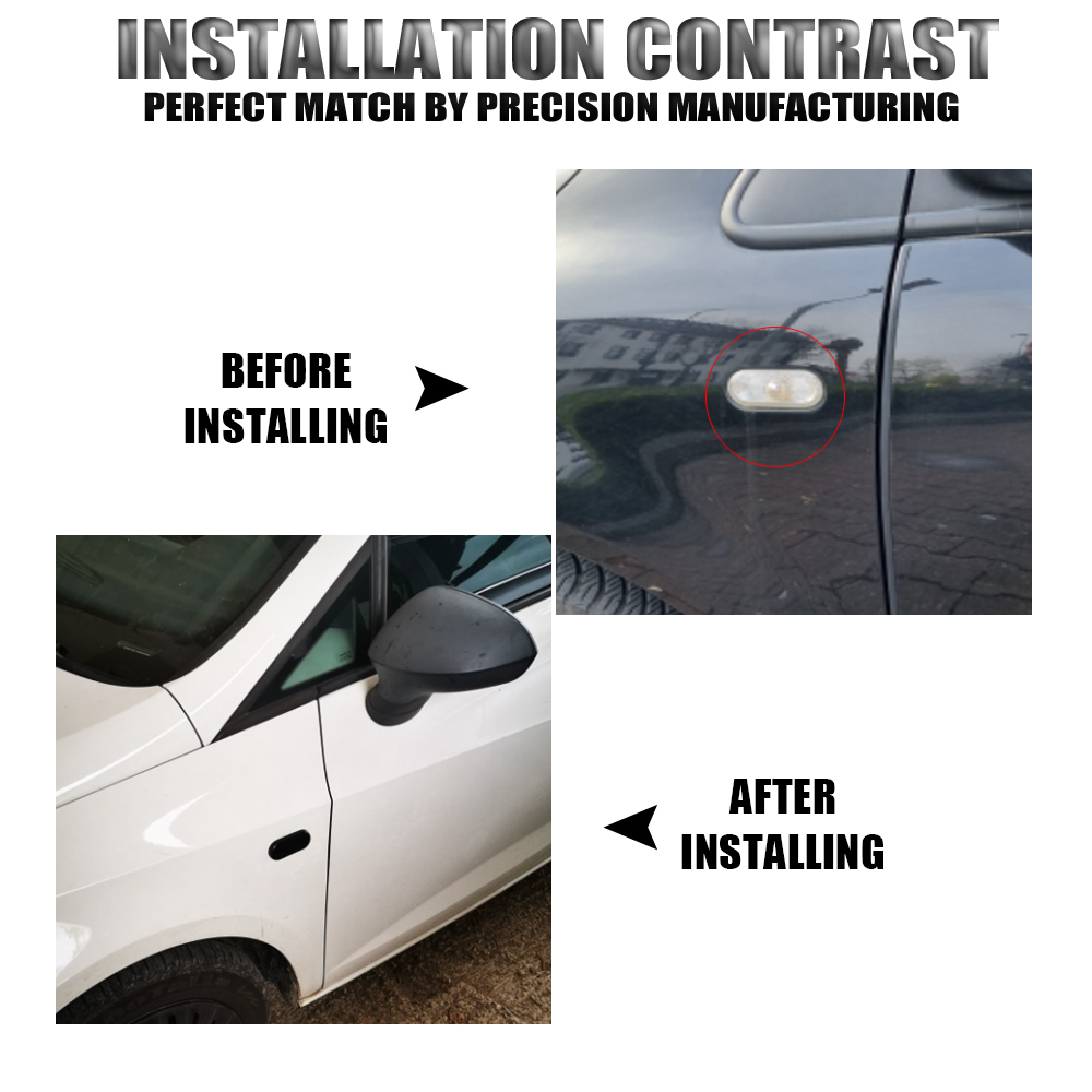 1 Cặp Năng Động Chảy LED Bên Cột Mốc LED Tín Hiệu Cho VW Vận Chuyển T5 Áo Polo Golf 3 4 Passat B5 sharan Lupo Bora Multivan