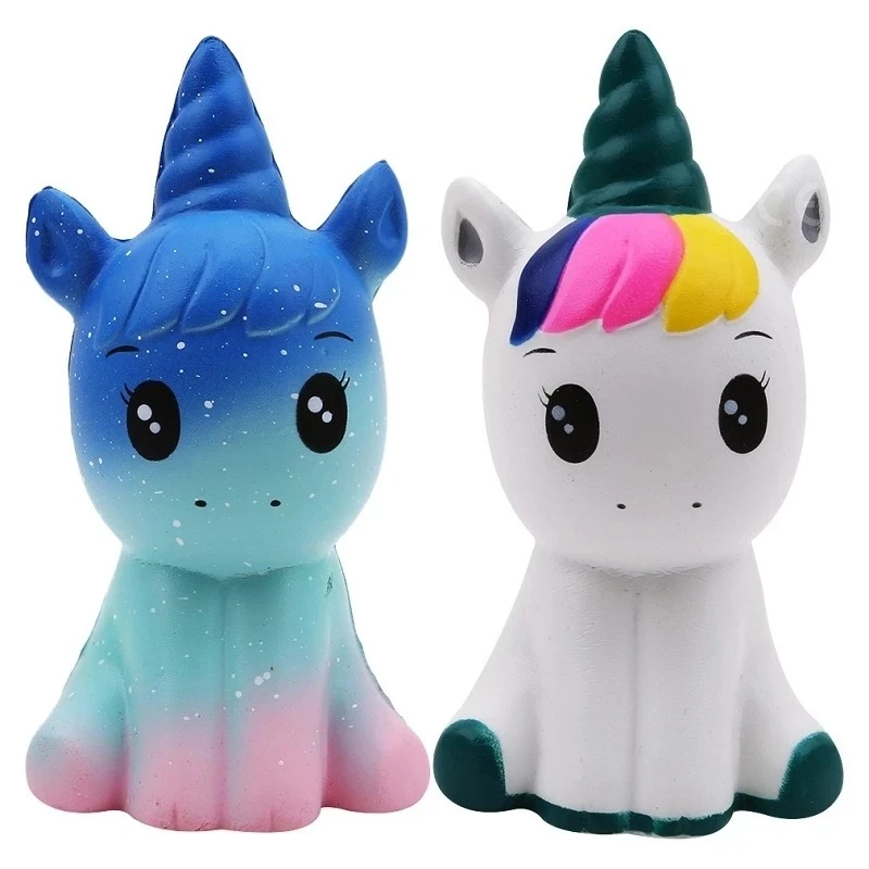 Novo mole bonito unicórnio simulação animal boneca pu pão lento subindo perfumado macio squeeze brinquedo alívio do estresse para o miúdo presente de natal