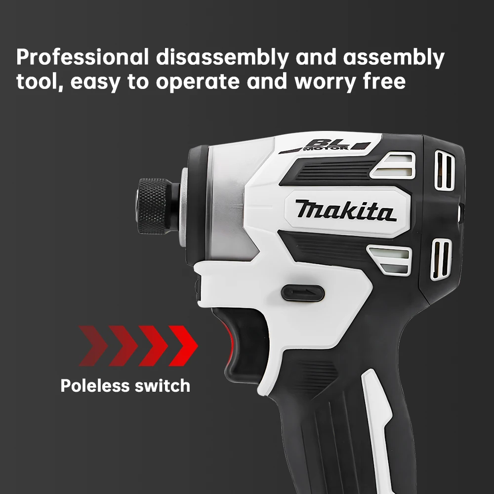 Makita New DTD173 Screwdriver Cordless Electric Lithium 18V Battery Handheld Multifunction Household Drill Motor Power Tools