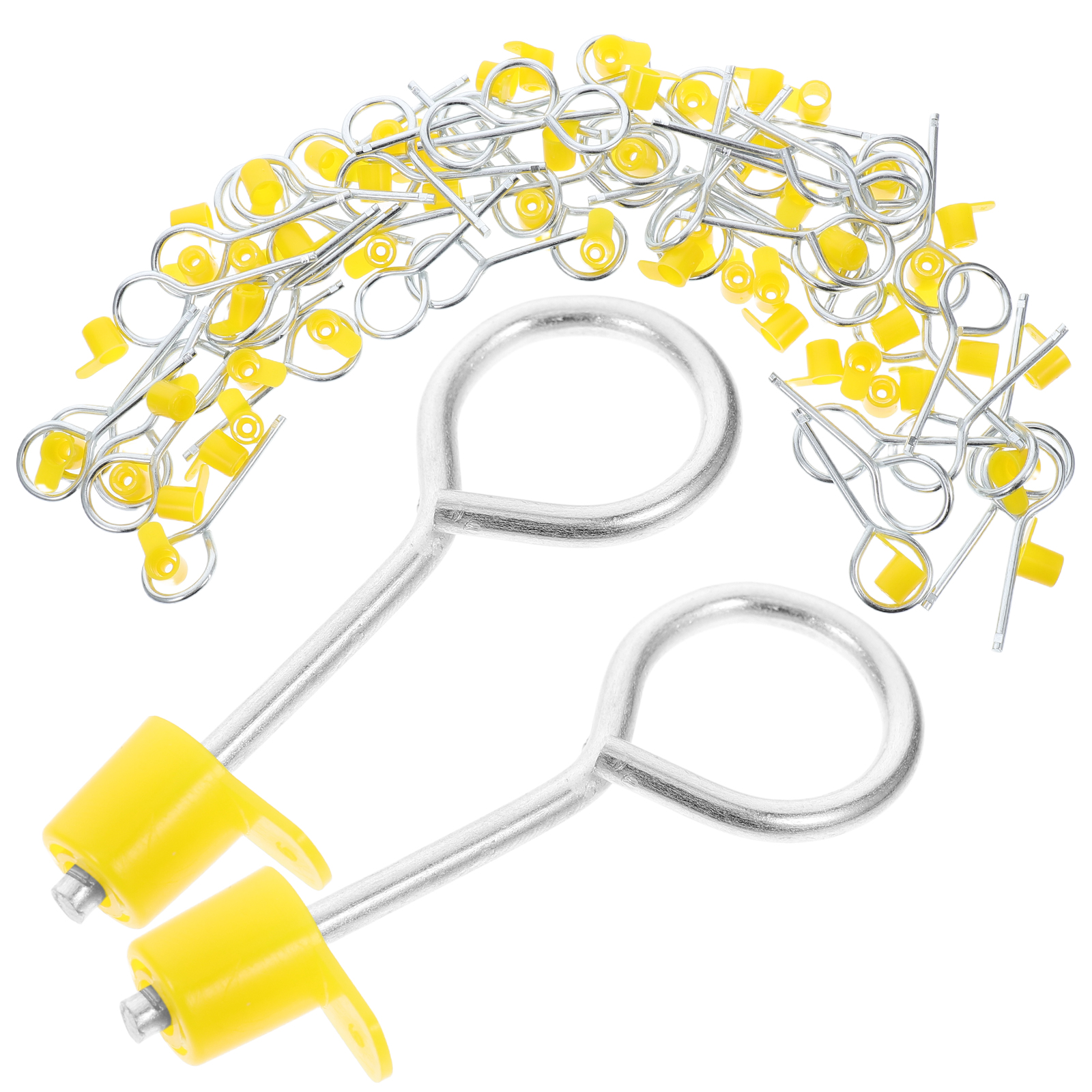 50Pcs Feuerlöscher Pull Heavy Duty Pull Pin Schlösser mit Kappen Feuerlöscher Ersatzteile Ersatz Zubehör Wichtigsten