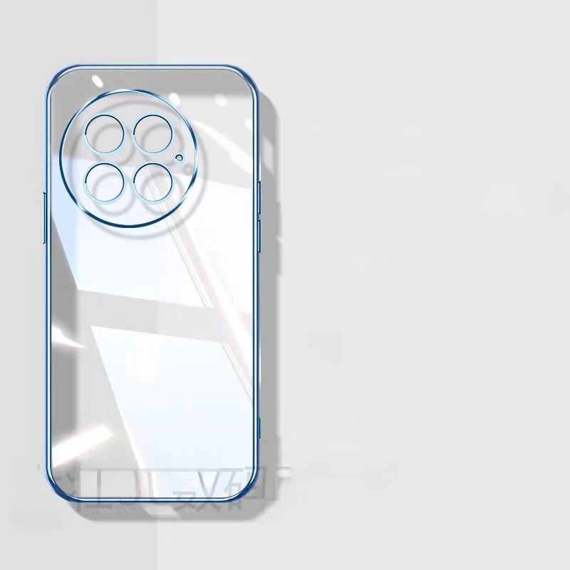 Casing untuk Oneplus 13 12 12R 11 Nord 4 Ce 4 3 Lite Ace3 Pro penutup mewah transparan elektroplating sarung TPU lunak untuk satu Plus 13