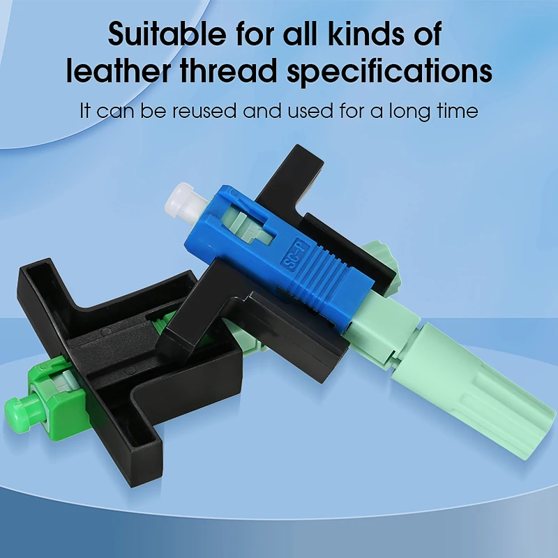 High-quality Optical Fiber Quick Connector Single Mode SCUPC/SCAPC Leather Fiber Optic Cable Cold Splicing Fast Connector Tools