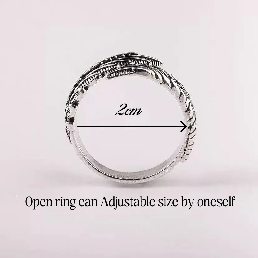 Anello con ali d'angelo e diavolo, design di nicchia di fascia alta con anello di abbinamento per coppia retrò con apertura regolabile