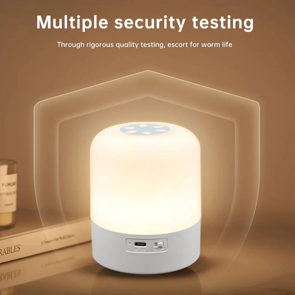 Tocca la luce notturna Tre tipi di regolazione del tocco leggero L'irradiazione della luce morbida ti consentono di dormire comodamente