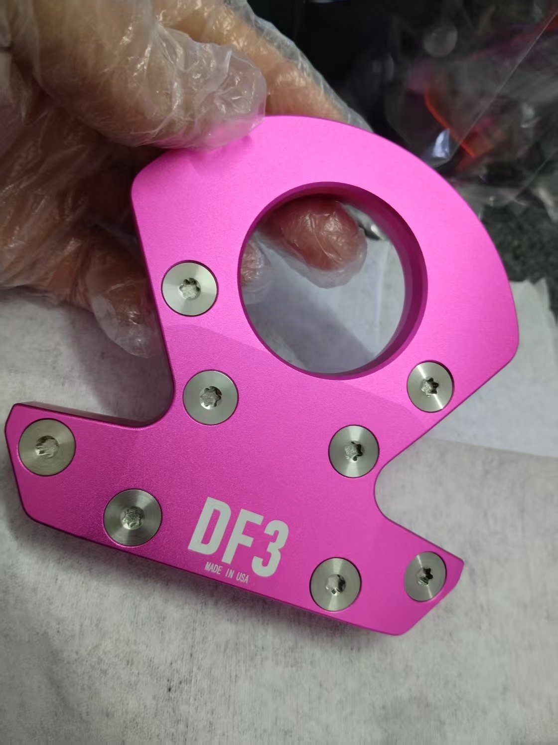 DF3 Golfputter lage balansputter zwarte stalen as 33 "34" 35 "Wit Drukpistool 2 Graden Girp met hoofddeksel