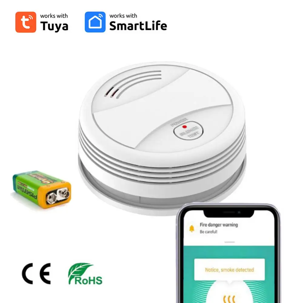 독립형 센서 누르기 앱 알림 스마트 홈 보안 타이밍 빨간색 Led 플래시 지원 Alexa Home Ifttt 80db