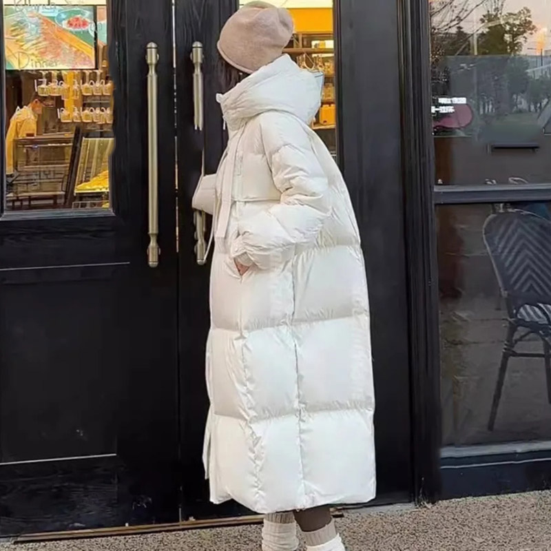 2024 mulheres algodão acolchoado jaqueta coreano senhora estilos longos puffer casaco outono inverno feminino solto engrossar quente parkas roupas