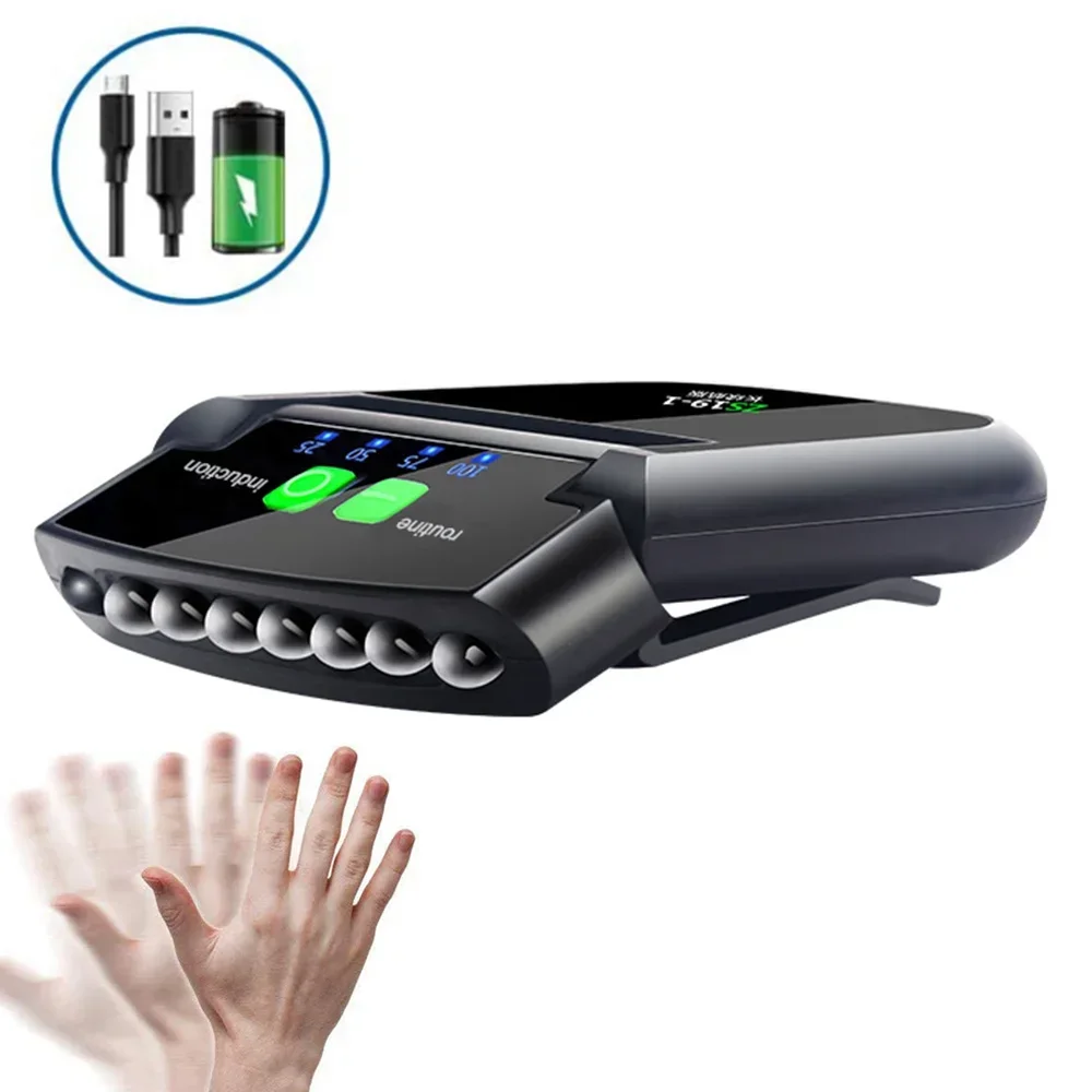 Mini linterna frontal LED con Clip para sombrero, linterna frontal para pesca, Camping, lámpara de cabeza recargable por USB, iluminación portátil