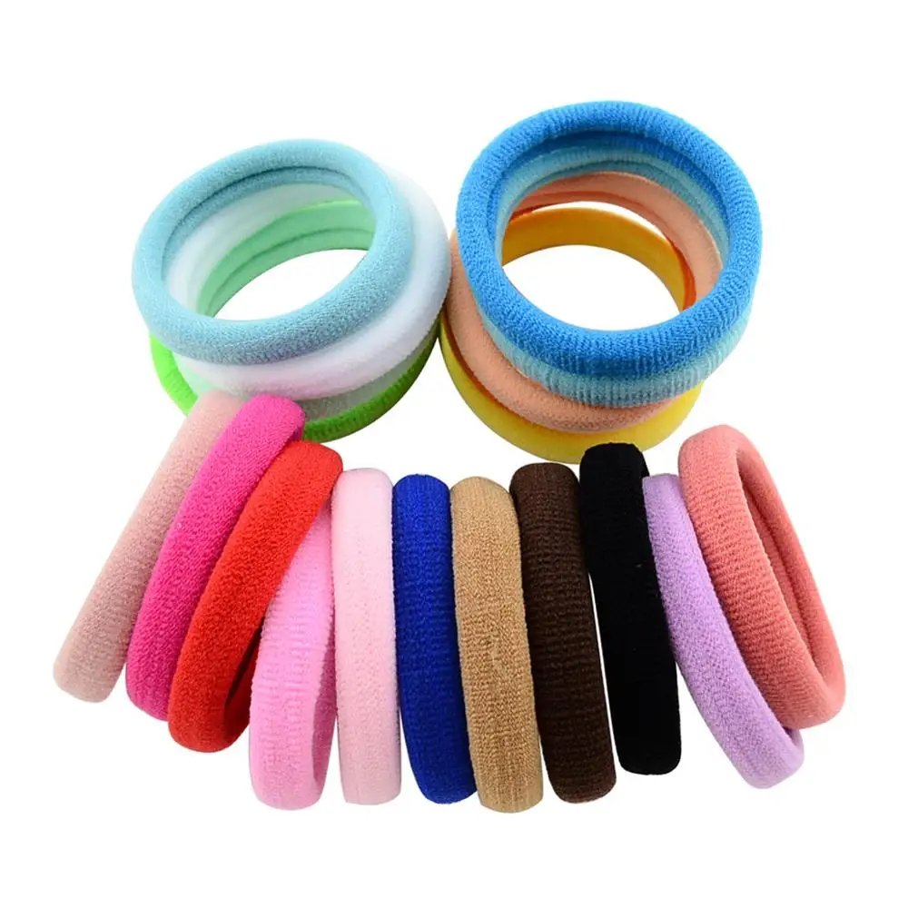 30/50 unids/set mujeres niñas bandas básicas para el cabello Simple colores sólidos diadema elástica cuerdas para el cabello lazos accesorios para el cabello soporte para cola de caballo