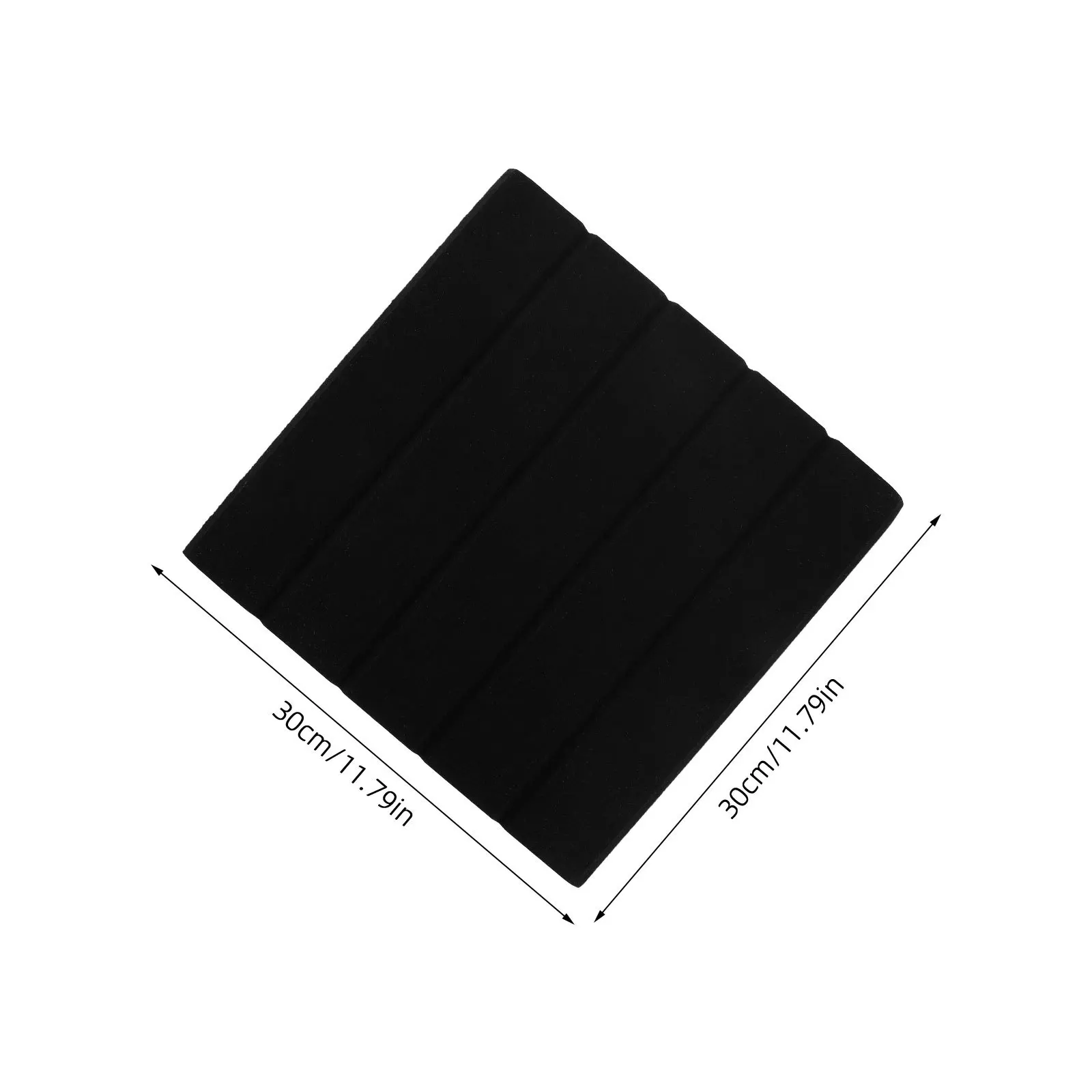 12pçs painéis de absorção de som para paredes, tetos, listra vertical, placa de isolamento acústico de polietileno, escritório, estúdio, quarto