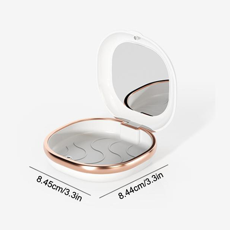 Fashion Braces Case with Mirror Dental Retainer Box Magnetic Aligner Mouth Guard Container For Teeth Travel False Denture Boxes