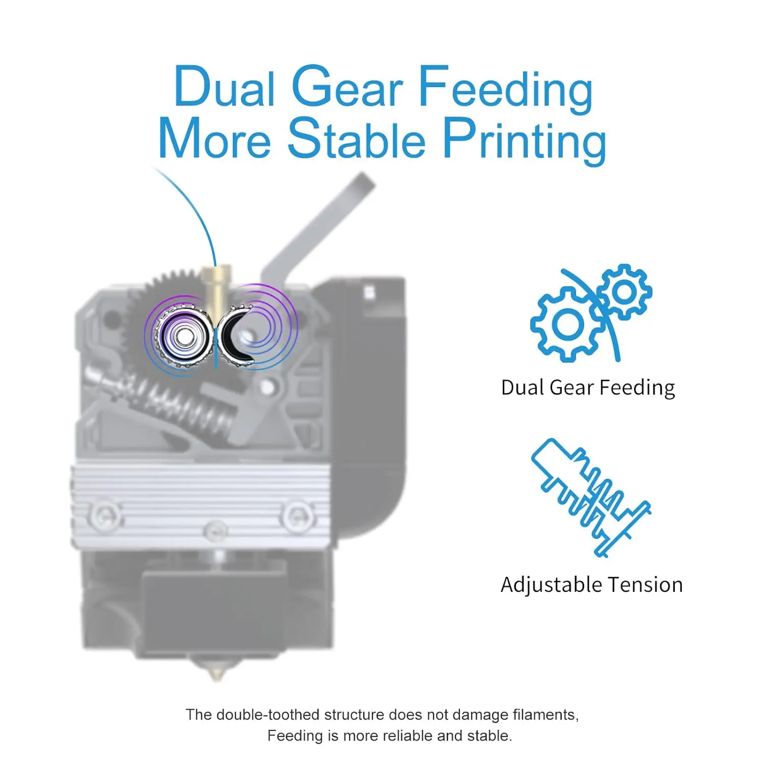 CREALITY Sprite Giàn Phơi Pro Tất Cả Kim Loại Dual 3.5:1 Bánh Răng Ăn Thiết Kế 3D Máy In Tùng Nâng Cấp Cho Ender-3 S1 CR-10 Smart Pro