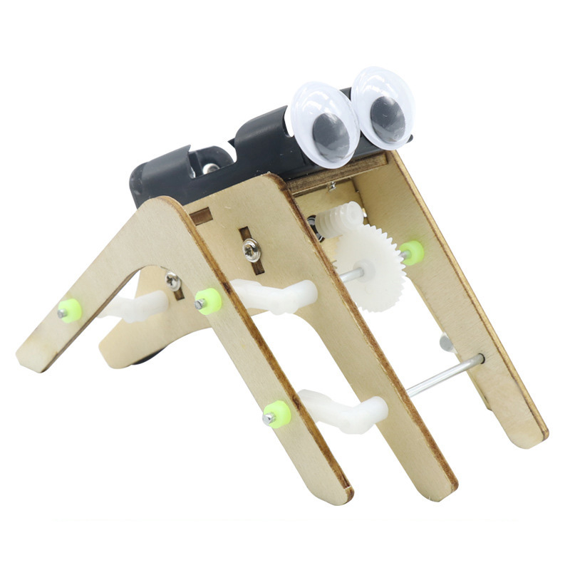 ウォーキングスパイダーロボットバイオニックスパイダーマンロボット DIY 組み立てモデル科学技術教育実験キット木製ステムパズル