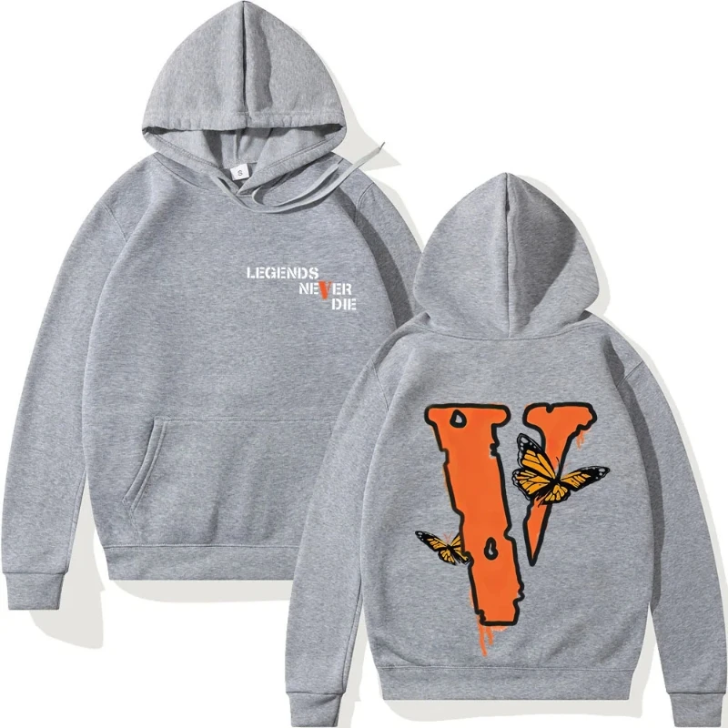 Capuz grande solto com estampa em V masculino, moletom casual com capuz forrado quente, capuz de inverno e primavera, presentes B, 2024
