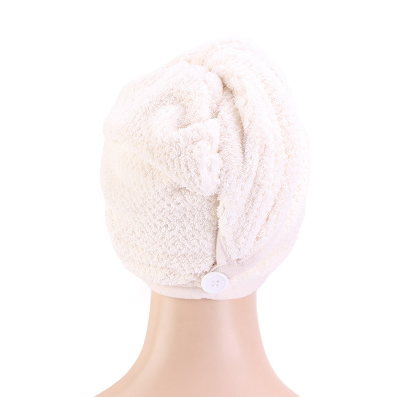 Toalla turbante para secar el cabello, gorro para el cabello seco de Color sólido, toalla de secado rápido, envolturas para la cabeza de baño suaves Unisex