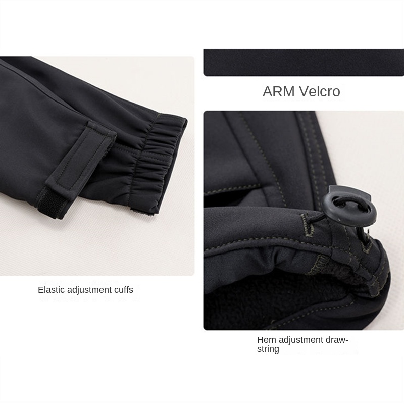 Conjunto de 2 chaquetas térmicas con capucha para hombre, pantalones Cargo rectos resistentes al desgaste, impermeables, a prueba de viento, informales, 2 piezas