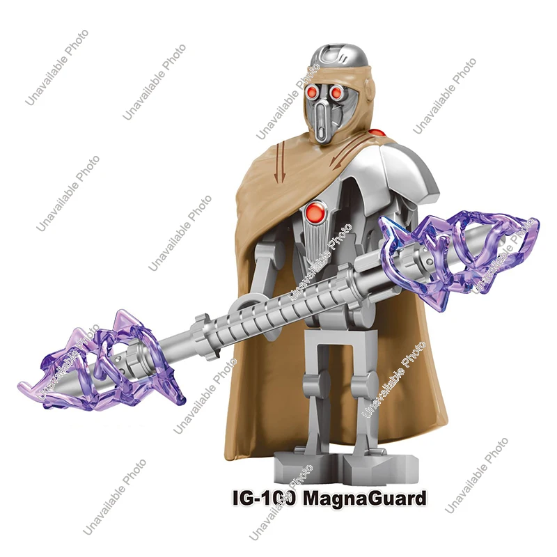 ホットトイズ TV6111 TV6112 新しいスターウォーズビルディングブロックグリーヴァス将軍 IG-100 マグナガードバトルドロイドレンガミニ人形フィギュアおもちゃ
