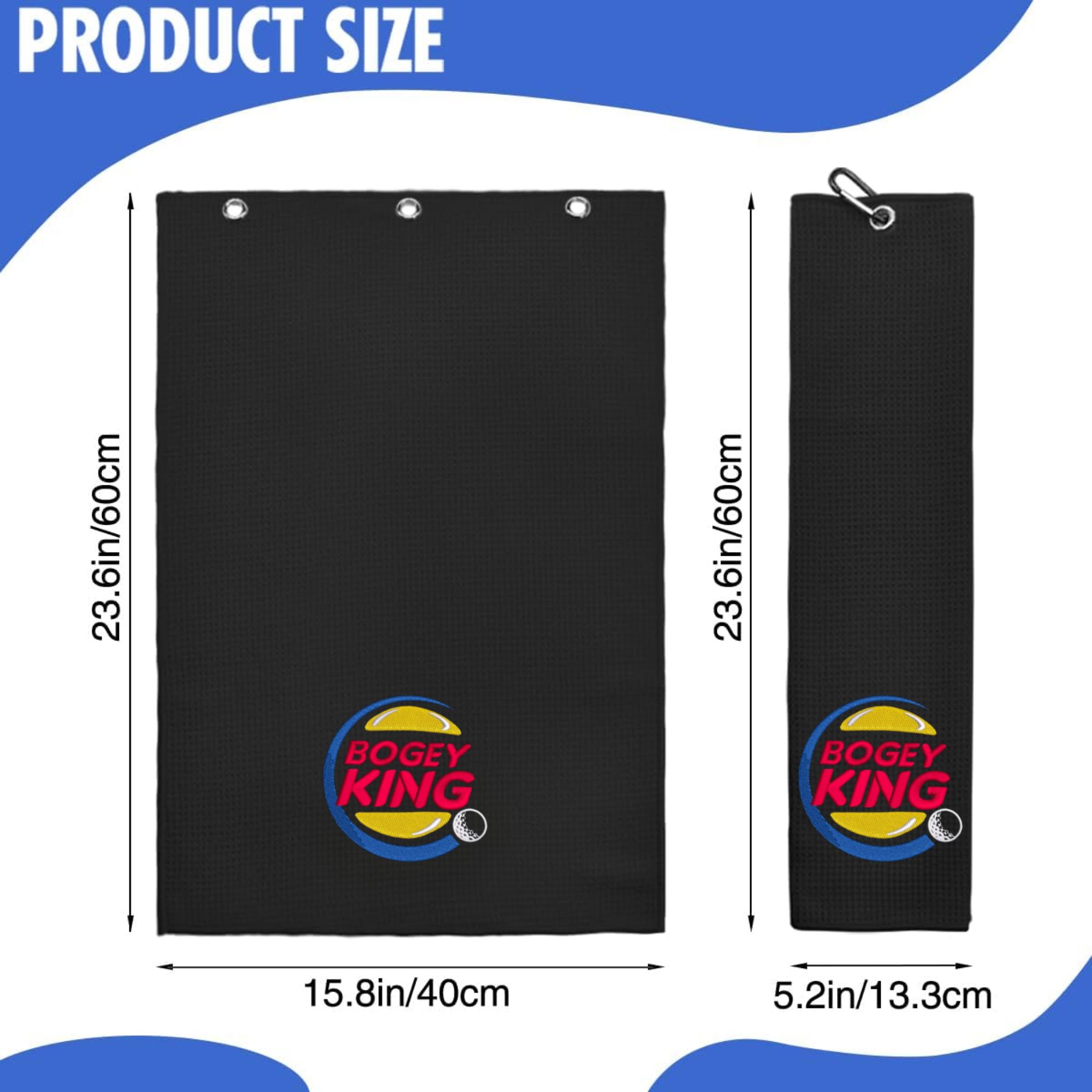 Toalha de golfe premium de microfibra engraçada, toalhas de golfe bordadas para sacos de golfe para homens e mulheres, acessórios de golfe para golfistas masculinos