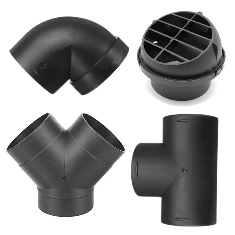 Duto de ventilação de ar t l y peça cotovelo tubo saída conector de escape marceneiro para webasto eberspaecher aquecedor de estacionamento diesel acessório