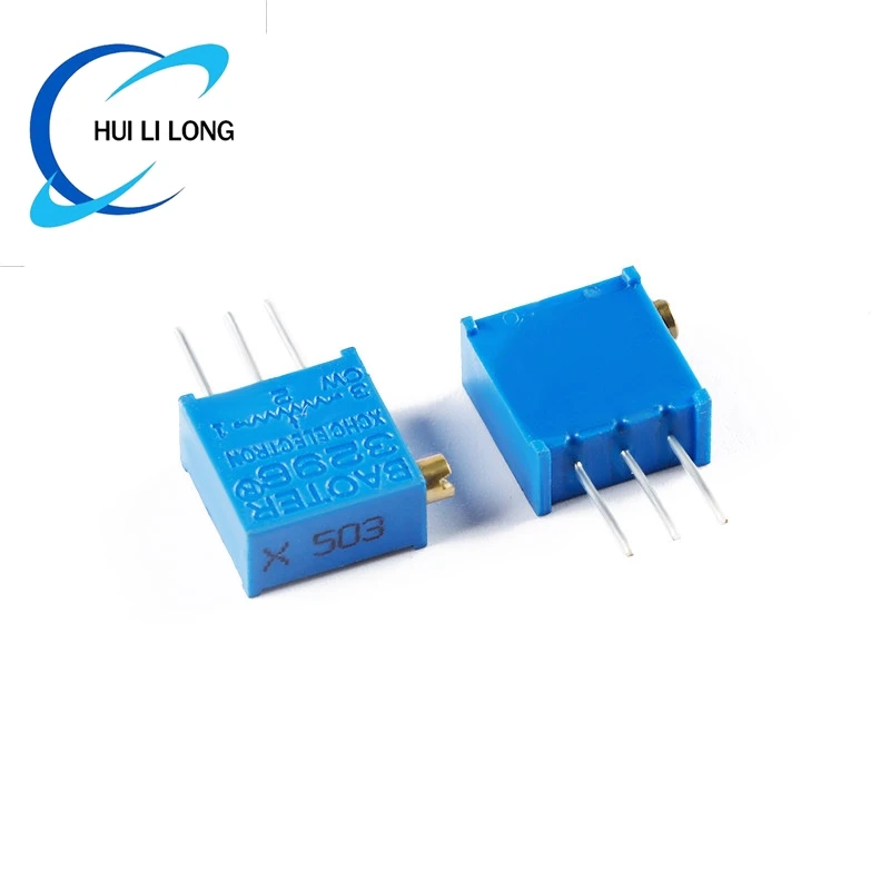 Recortador de potenciómetro, resistencia Variable, Cermet Trimpo, 10 piezas, 3296, 3296X, 1K, 2K, 5K, 10K, 20K, 50K, 100K, 200K, 1M, 100R, 200R, 500R ohm
