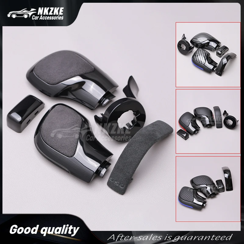 Shift Knob Gear Side Cover Suitable DSG Logo For Volkswagen Golf 6 7 R GTI Passat B7 B8 CC R20 Jetta MK6 GLI Car Accessories