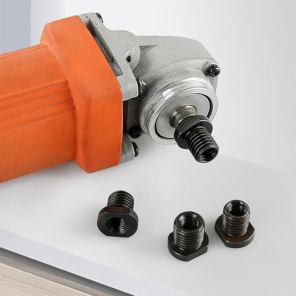 Haakse slijperbevestigingsadapter, M10 naar M14/M16, zwarte snelwisselpolijstmachine-interfaceconnector Praktische draadconverter