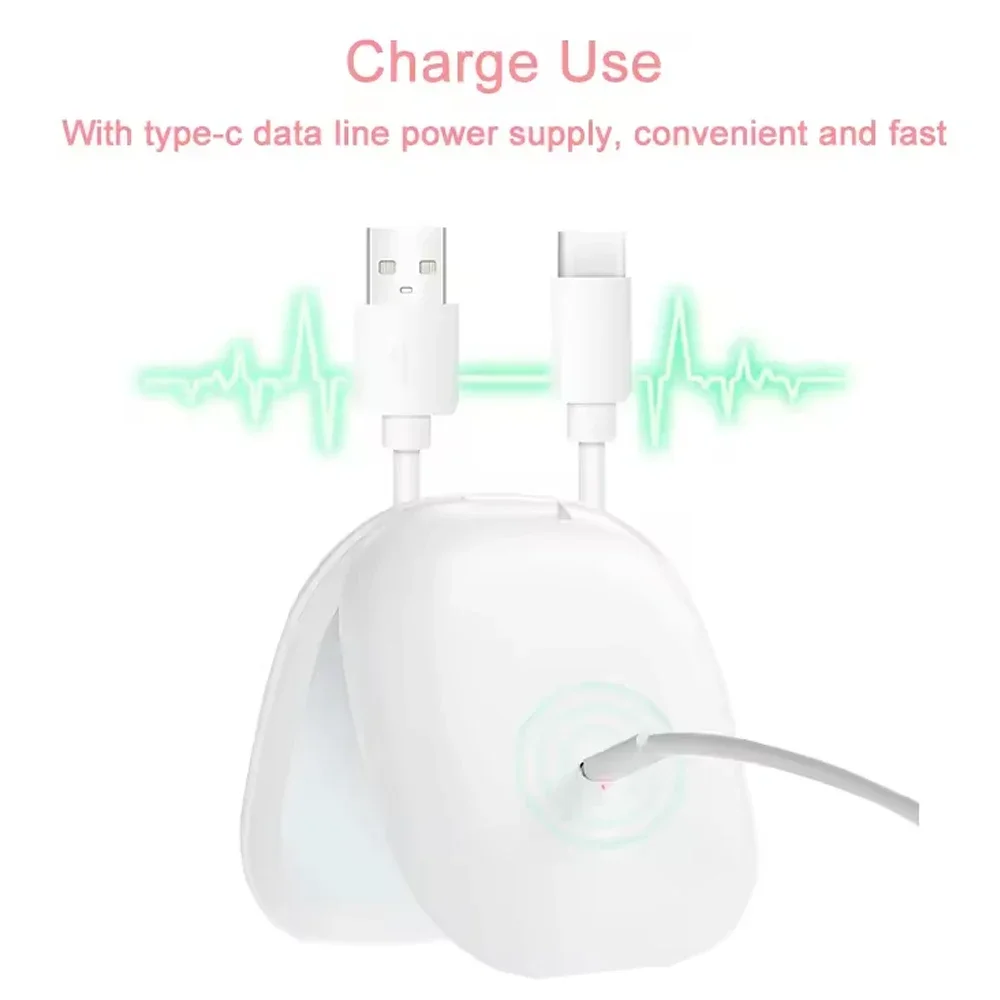 Espelho de maquiagem para viagem iluminado por LED recarregável 1x/5x ampliação 3 cores claras e brilho espelho compacto portátil regulável