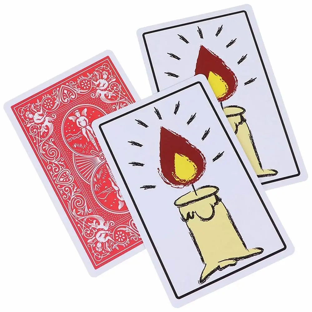 1 ชุดบรรเทาเทียนการ์ดเมจิก Magic Tricks Magic Props Amazing ใหม่ Magic ของเล่นของเล่นตลก
