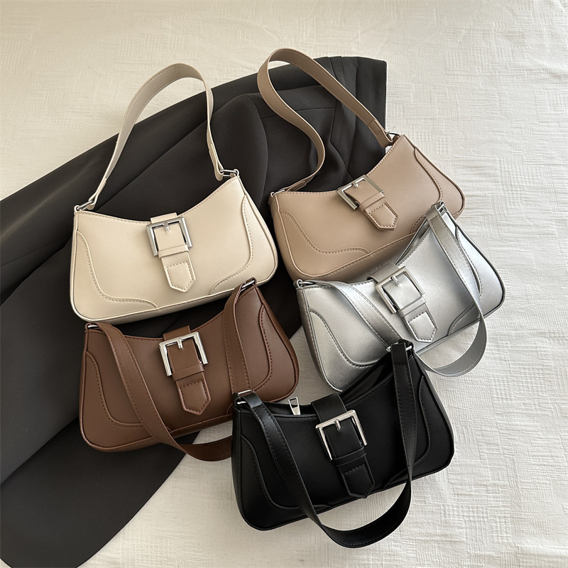 Mode einfache kleine Tasche Damen einzelne Schulter Umhängetasche Pendler Hand Achsel Textur kleine quadratische Tasche