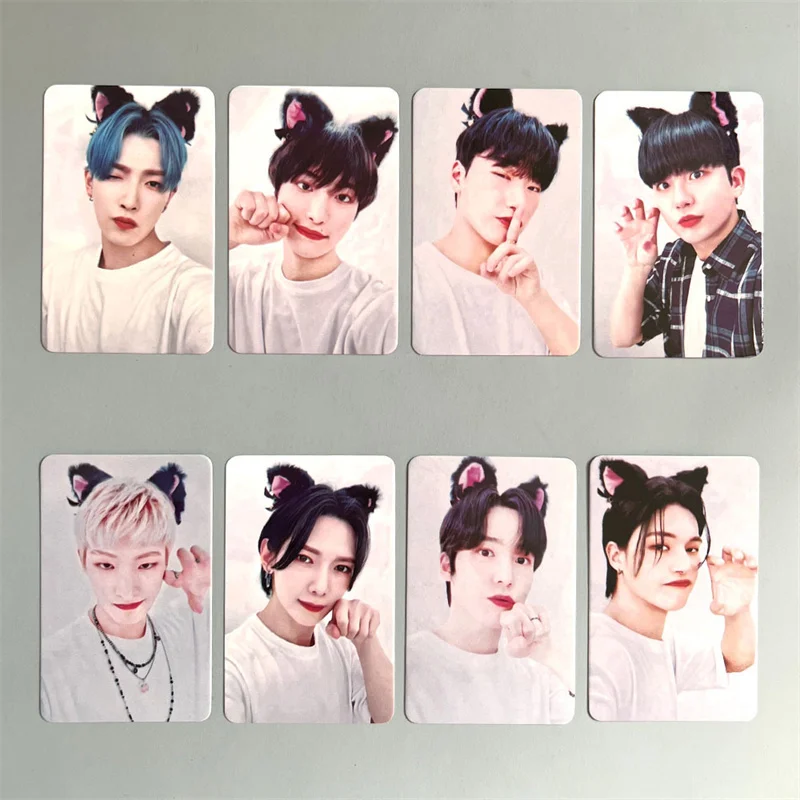 8 unids/set KPOP ATEEZ álbum EL MUNDO EP.2 OUTLAW LOMO tarjeta Hongjoong Seonghwa Yunho Yeosang postal de regalo coleccionable tarjeta fotográfica