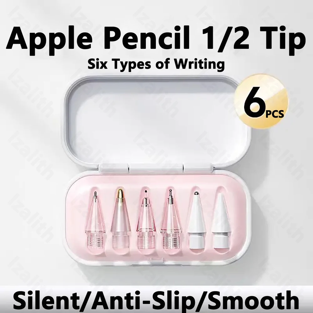 Vervanging voor Apple Pencil Nib Set (1e/2e generatie / USB-C-versie) Vervanging voor iPad Pro Stylus Hoge slijtvast opgewaardeerd