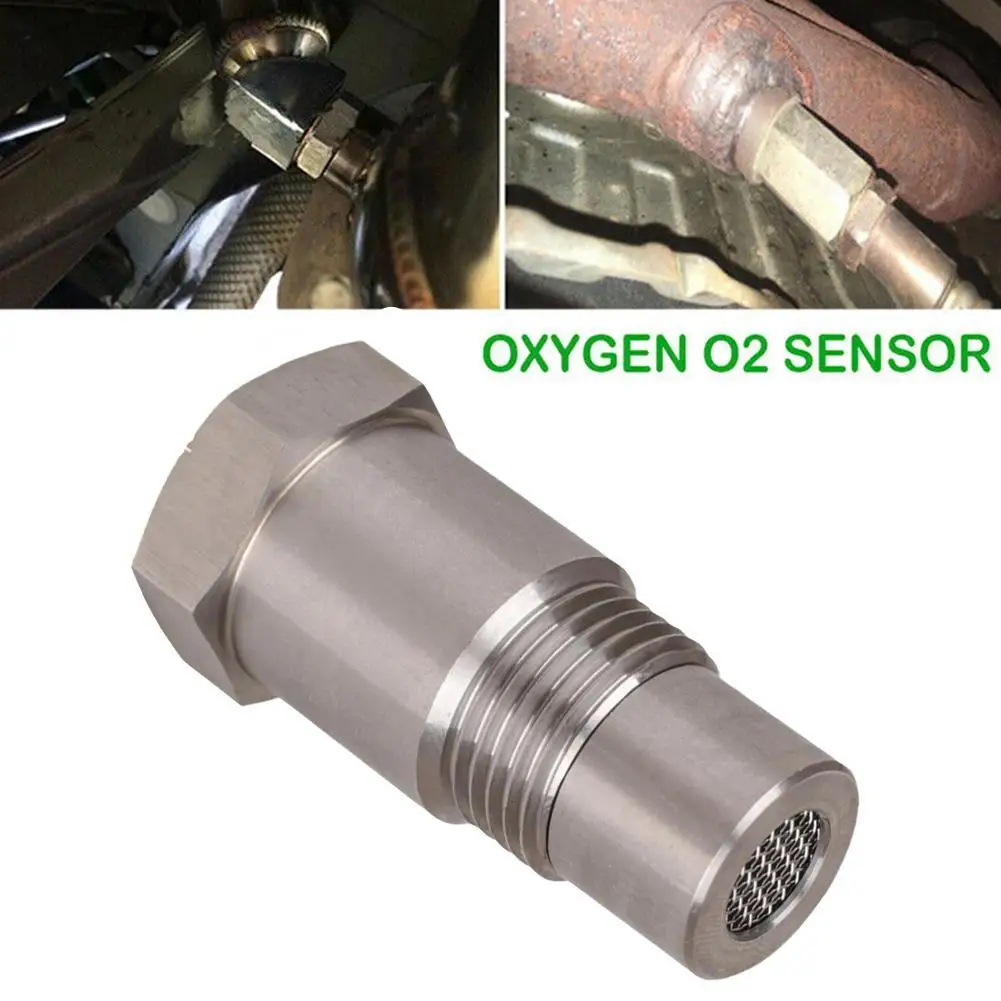 Adaptador do sensor do oxigênio do carro do aço inoxidável, Mini Sensor, Espaçador para M18X1.50, Speci, Auto Acessórios